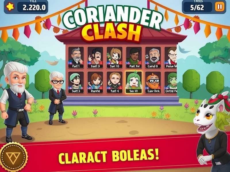 Coriander Clash Game Screenshot